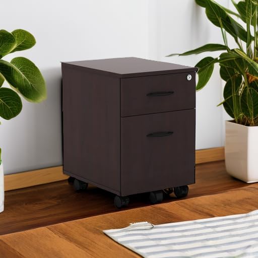 Alera ALE Valencia Series Mobile B/F Pedestal 15 7/8w x 19 1/8d x 22 7/8h Mahogany