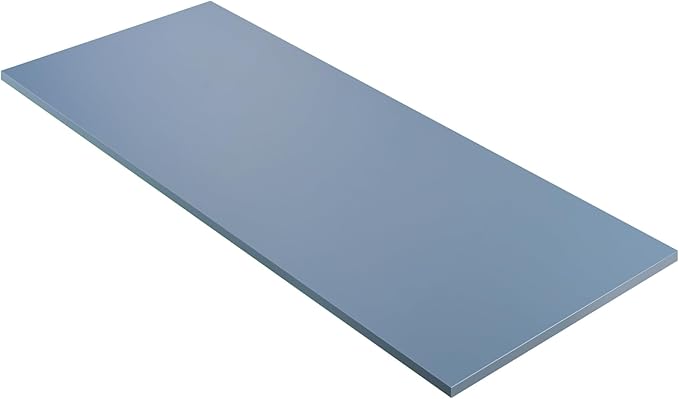 Kaboon Table Top 23.62 D x 59.1 W Solid One-Piece Desktop Universal Wood Countertop Reversible Laminate Top Double Desks L-Desk DIY Home and CommercialGrayish Blue
