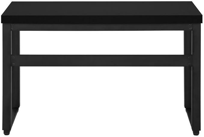 Monarch Specialties 7682 Computer Desk Home Office Standing Adjustable 48 L Work Laptop Metal Laminate Contemporary Modern Desk-48 Adj.Height 47.25 L x 23.75 W x 29.5 H Black/Black