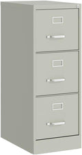 UrbanPro 3 Drawers 40.19 Vertical Light Gray Metal Filing Cabinet Lockable Pre-Assembled Stationary Letter Size for Home Office