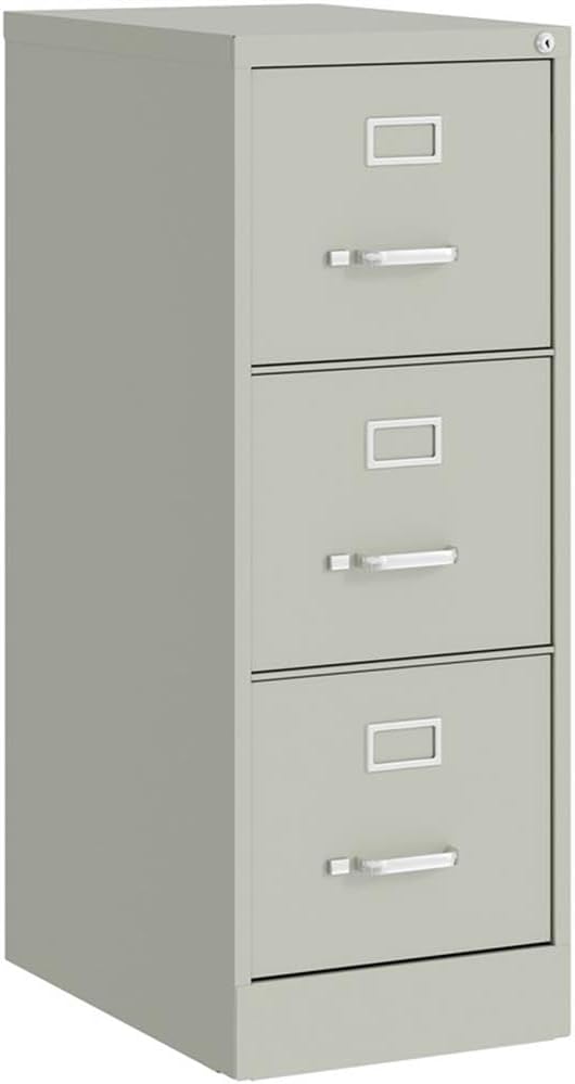 UrbanPro 3 Drawers 40.19 Vertical Light Gray Metal Filing Cabinet Lockable Pre-Assembled Stationary Letter Size for Home Office