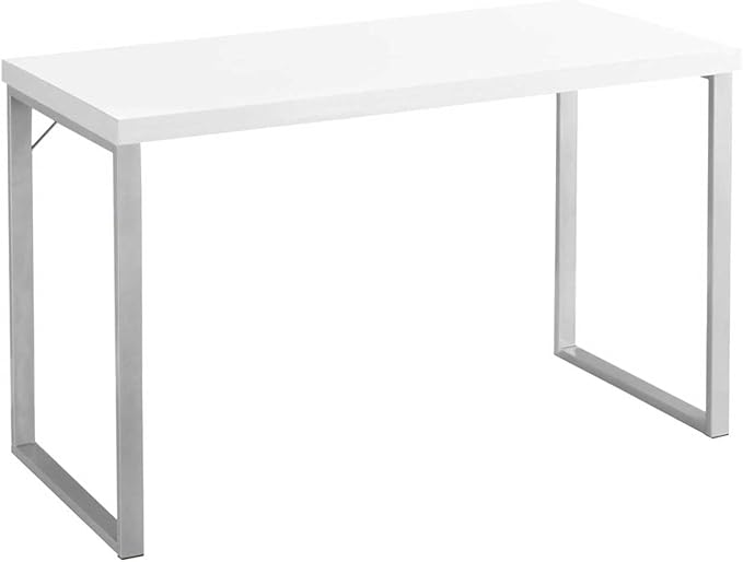 Computer Desk Home Office White Laminate Modern &amp Contemporary