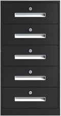 Filing Cabinet Steel Home Chest of Drawers Office Increased Capacity Multifunctional Storage Cabinet File Data Office Cabinet File Storage CabinetsBlack