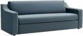 Modway Liora 87 Inch Stain-Resistant Performance Velvet Sofa in Cadet Blue - 3 Seater Upholstered Sofa Couch for Living Room Seating - Comfy Deep Seat Sofa with Scoop Arms