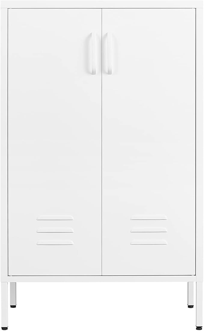 Suitable for Steel Storage cabinets in Living Rooms Kitchens and bedrooms 2 Door Miscellaneous Storage Cabinet Garage Tool Storage Cabinet and Office File Cabinet2 Movable partitions
