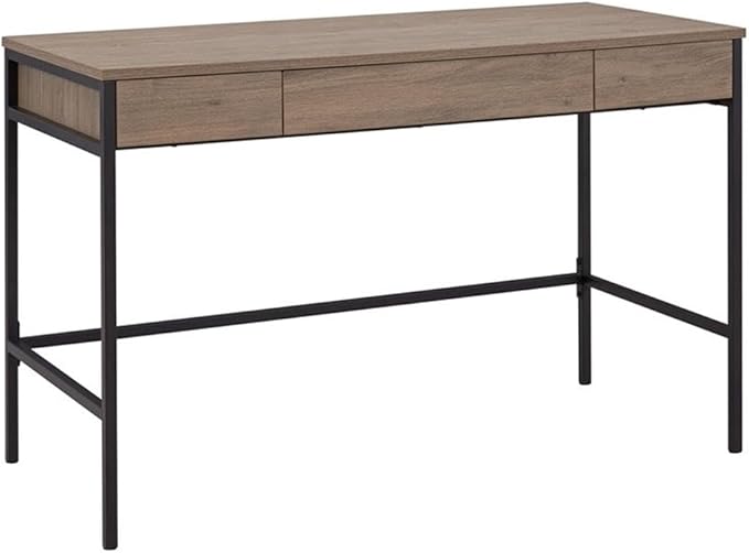 Evans 47.75'' Wide Rectangular Writing Desk in Antiqued Gray Oak