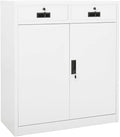 Office CabinetStorage Cabinet Steel Office Storage File Cabinet Storage Cabinet for Home Office Garage for Bedroom Living Room White 35.4x15.7x40.2 Steel