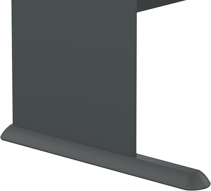 Bush Business Furniture Series A 36W Small Desk in White Spectrum and Slate Compact Computer Table for Home or Professional Office