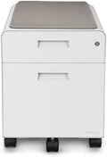 2-Drawer File Cabinet with Seat Rolling (White) by Uplift Desk