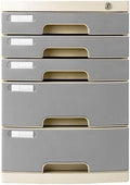 File cabinets Office Storage Desktop Locking drawersfile cabinets Multi-Layer Storage Boxes(Color:Gray)