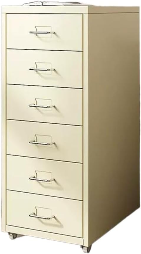 File Cabinet Multi-Layer Tin Cabinet A4 Folder Small Cabinet Classification File Cabinet Filing Cabinet Office Drawer Cabinet (Color : Beige)