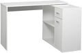 L-Shaped Computer Desk with Bookshelf Home Office Desk with Bookcase Space-Saving Writing Desk Work Table for BedroomCorner Desk with Shelves Office Desk Study Writing Table Workstation
