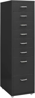 ELEFOCUS Furniture Set-Mobile File Cabinet Anthracite 28x41x109 cm Metal(Color:Default)