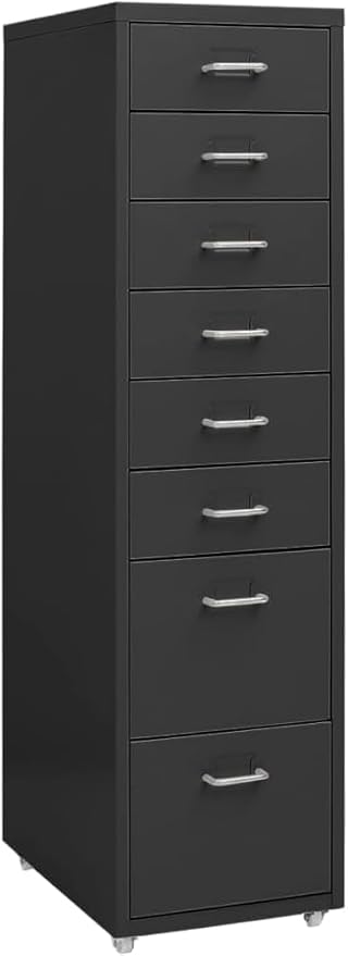 ELEFOCUS Furniture Set-Mobile File Cabinet Anthracite 28x41x109 cm Metal(Color:Default)