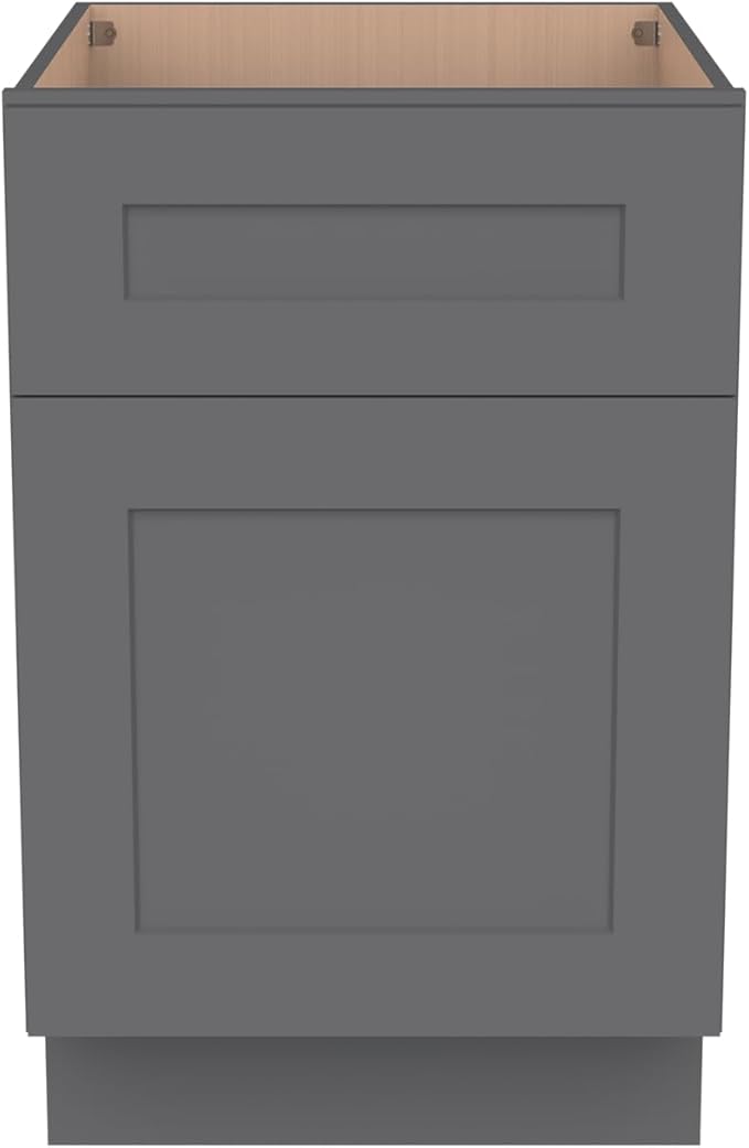 RTA Solid Wood File Cabinet with 2 Drawers Desk Under-Table Wooden File Cabinet Suitable for Bedside or Freestanding File Storage Cabinet (Pebble Gray 18 W × 21 D × 29.5 H)