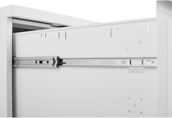 3-Drawer Mobile Filing Cabinet with Lock Legal/Letter Sized Office Storage Suitable for Offices and Study Rooms (2 Drawer White)