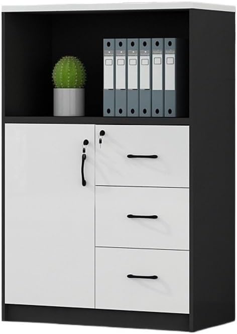 File Cabinets Single Cabinet Wooden Short Filing with Drawers for Office Data Miscellaneous Organizer File Storage Cabinets