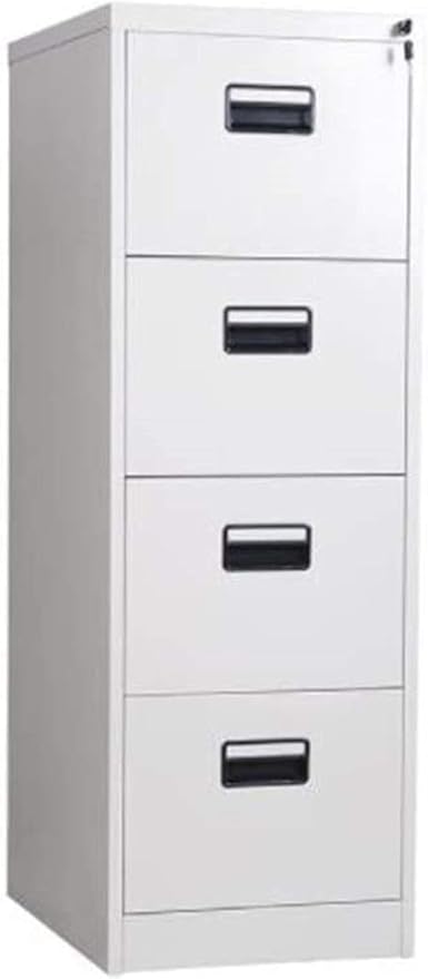File Cabinets Floor-Standing File Cabinet Large Capacity Push-Pull Drawer Mobile Iron with -Theft Lock(Large)