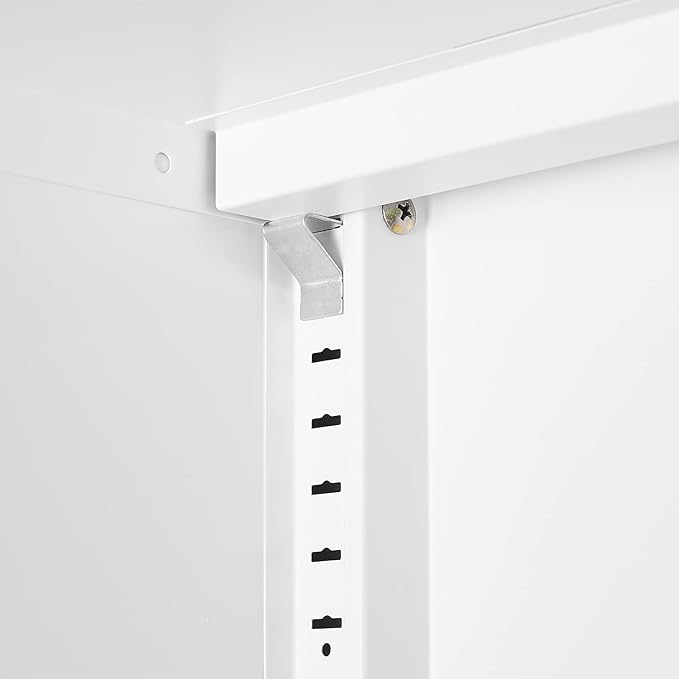 Suitable for Steel Storage cabinets in Living Rooms Kitchens and bedrooms 2 Door Miscellaneous Storage Cabinet Garage Tool Storage Cabinet and Office File Cabinet2 Movable partitions