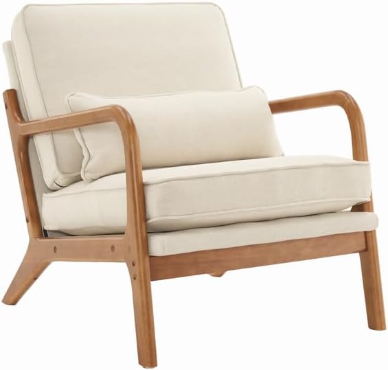 Living Room Chairs Reading Room Waiting RoomOffice Guest Reception Chairs Waiting Room Chairs Modern Lobby Sofa ChairsOffice Guest ChairVisitor Guest (Beige) 65 x 75 x 81cm