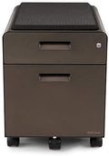 2-Drawer File Cabinet with Seat Rolling (Industrial Style) by Uplift Desk