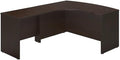 Bush Business Furniture Series C Elite 60W x 43D Left Hand Bowfront Desk Shell with 36W Return in Mocha Cherry