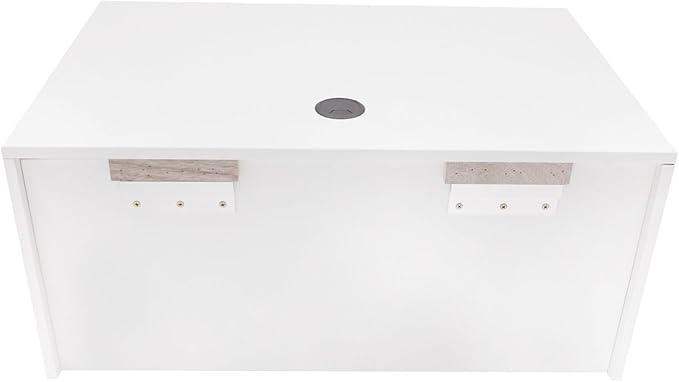 28 Wall Mounted Desk with with Cable Hole Floating Wall Organizer with Pull Out Drawer Mount Computer Laptop Shelf for Home Office Space-Saving 110lbs Load Max
