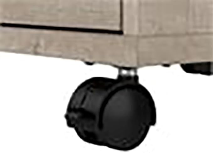 2 Drawer Mobile Pedestal in Washed Gray