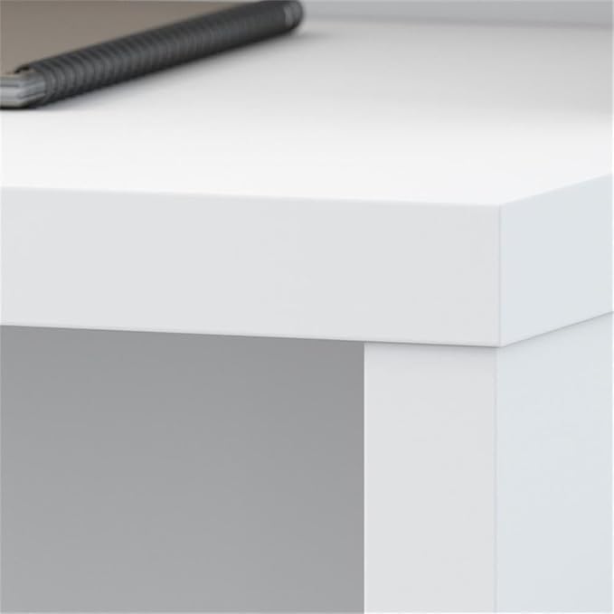 Bush Business Furniture Bow Front Desk with Wire Management | Echo Collection Office Computer Table for Home Office with Quick-to-Assemble Hardware | 60Wx28Lx30H