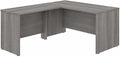 Bush Business Furniture Studio C 60W x 30D L Shaped Desk with 42W Return in Platinum Gray L Workstation for Home or Professional Office