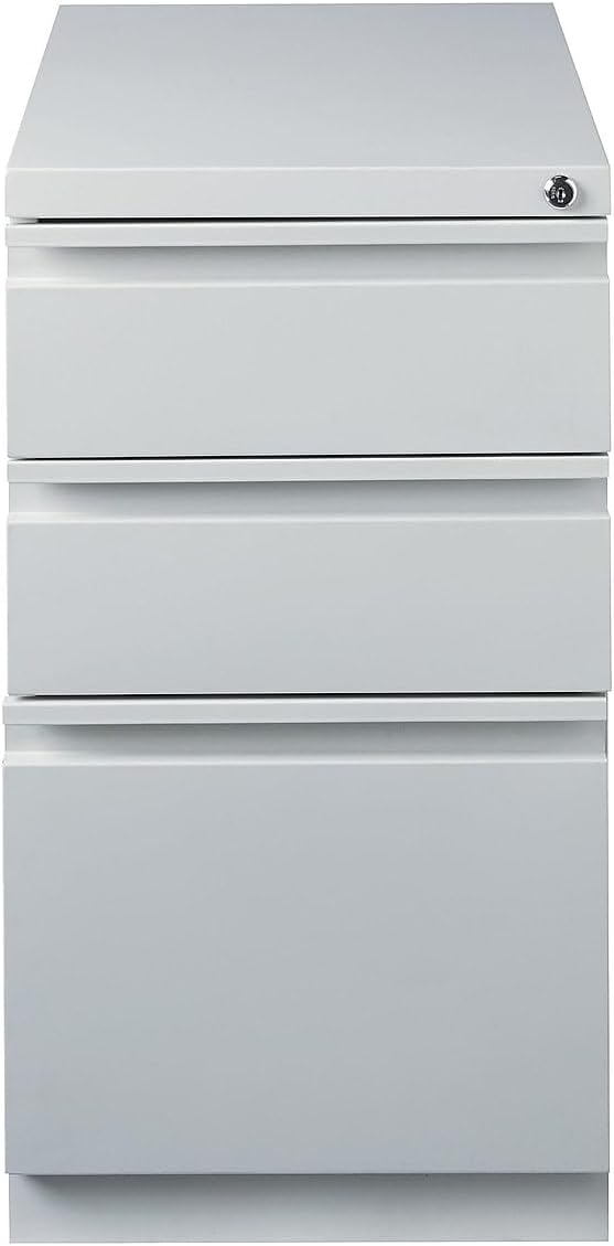 STAPLES Vertical File Cabinet for Letter/Legal Files 3-Drawer Locking Gray