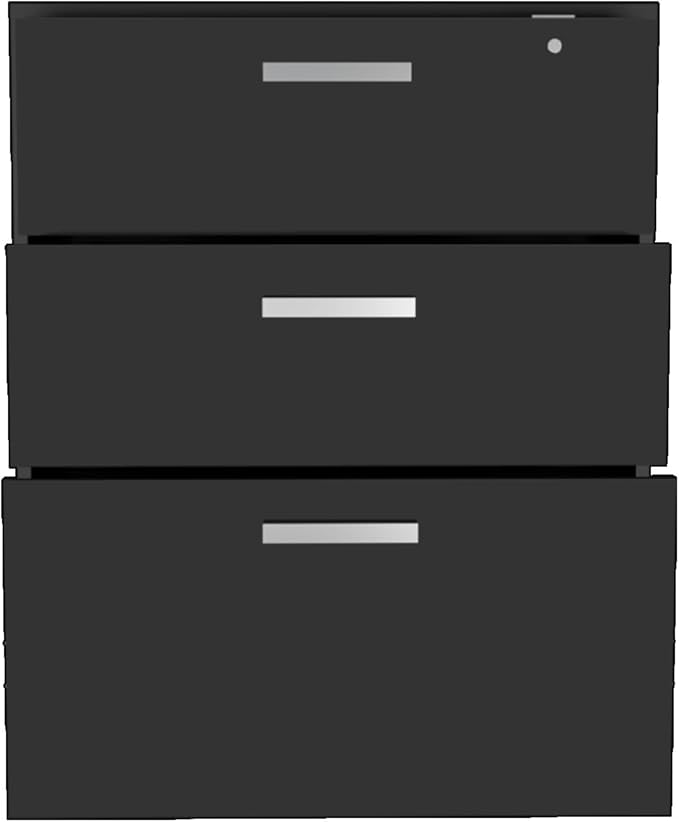 Hassyee Office Spacious Three Drawers Mobile File Cabinets with Durable Casters for Easy Mobility Multifunctional Display Storage Cabinet for Primary Living Space