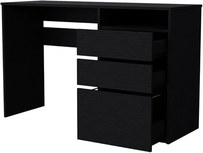 Computer DeskWork Surfaces One Shelf Black FinishHome Office Desk