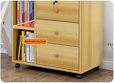 Storage Box Storage CabinetWood Lateral File Cabinet with Lock Drawer Mobile Office Storage Cabinet Floor to Ceiling Low Cabinet for File Organization