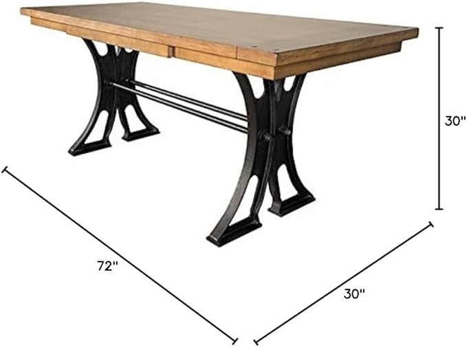 Martin Furniture Toulouse Home Office Writing Desk Wood Brown