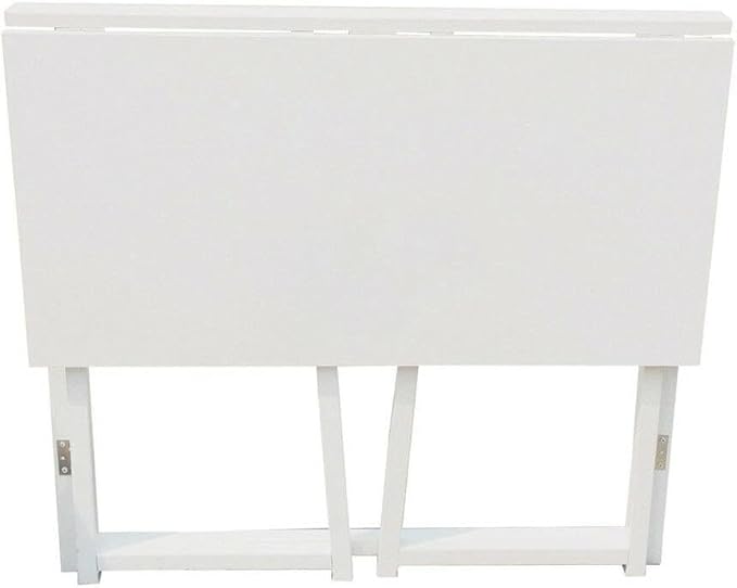 Folding Small Desk - Versatile Laptop Study Writing Table - White - Space-Saving Design - Perfect for Home Office