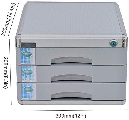 File cabinets High-Hardness Aluminum Alloy Material Lockable Desktop Drawer Organizer Landslide Track Small White Label Bookcase