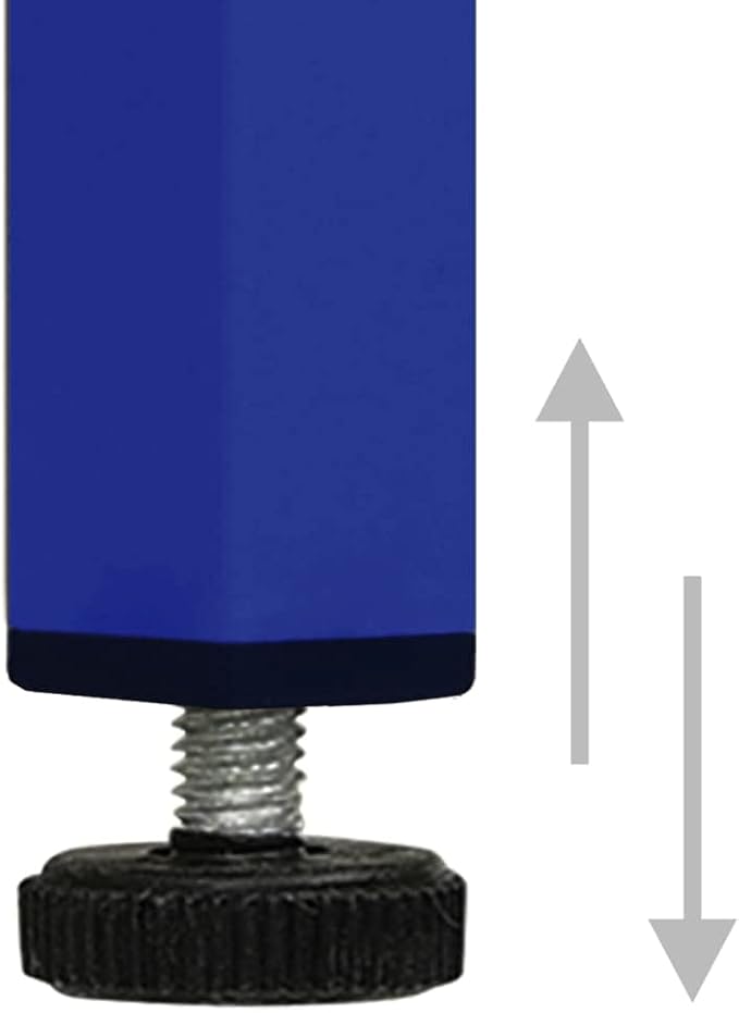 vidaXL Navy Blue Steel TV Cabinet Medium Rectangular Industrial Levelers