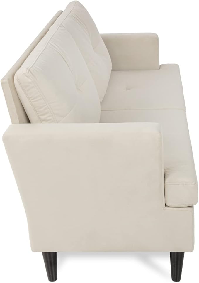 Milliard Small Couch Velvet Love Seat Small Couch for Tiny Spaces (57x 24 x 30.5)