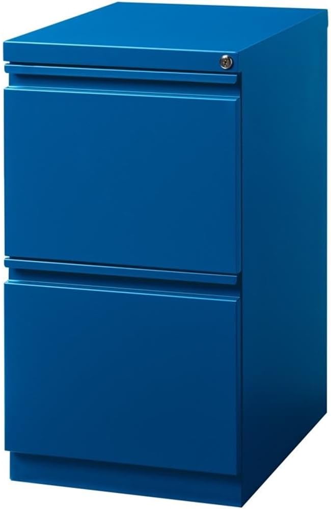Hirsh Industries 20 Deep 2 Drawer Mobile File Cabinet File in Blue