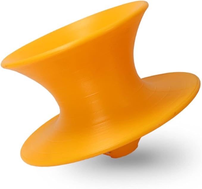 ZIMGOD 360° Swivel Gyro Chair Recliner Rotating Gyro Spun Chair for Sense Training Bedroom Living Room Camping Backyard Relaxing Chaise Chair 11 Colors (Color : Yellow)