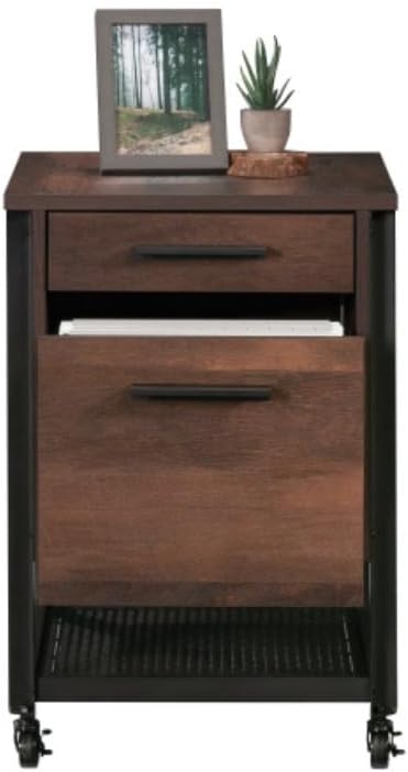Hassyee Compact Size Two Large Drawers Filing Cabinets with Full Extension Slides for Home Offices or Under Desks Small Spaces Mobile File Cabinets with Smooth-Rolling Casters and Two Locking Wheels