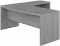 Bush Business Furniture L Shape Desk with Wire Management | Echo Collection Corner Bow Front Table for Home Office with Quick-to-Assemble Hardware | 72Wx77Lx30H