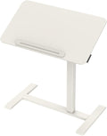TopJob AnyDesk Nest Pro Sit Standing Desk Portable Folding Stand Desk with Hidden Wheels Computer Workstations Home Use Couch Side Table Bedside Table Kitchen Prep Table Cordless (Mist)
