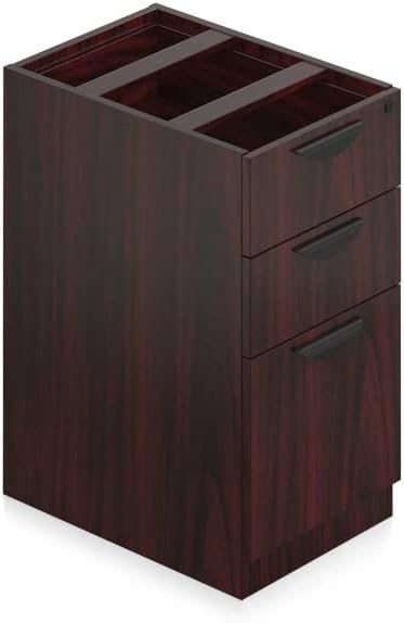 otg Offices to go 22”D Box/Box/File Pedestal in Mahogany
