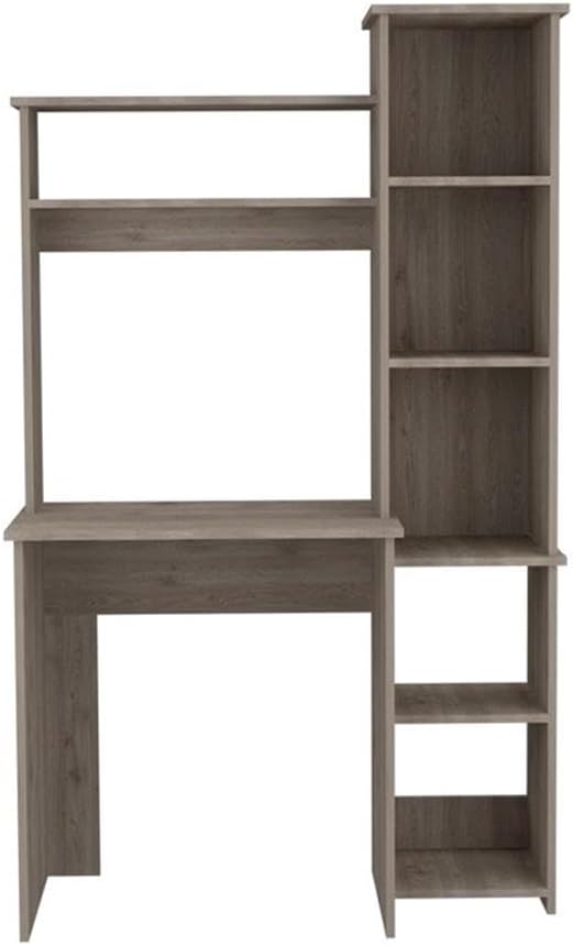 Tuhome Carell Furniture Modern Light Gray Engineered Wood Versalles Home Office Desk