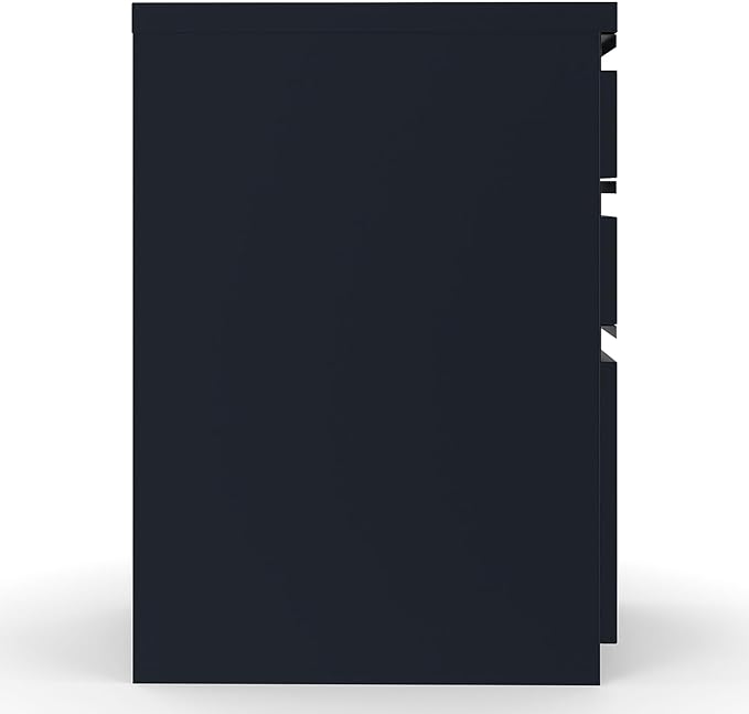 STAPLES 3-Drawer Vertical File Cabinet Letter Size Documents Lockable 19.88 D x 15 W x 27.75 H Black