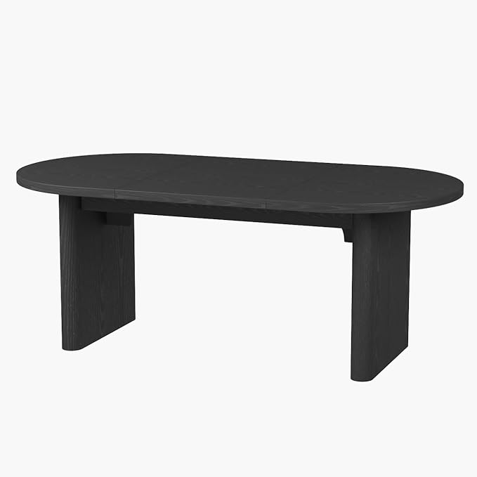 GAOMON 70.8 Inch Oval Computer Desk Long Large Executive Desk Wooden Home Office Desk Writing Table Computer Table Workstation for Home Office