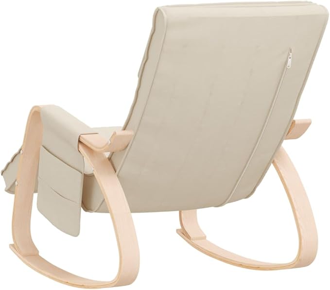 vidaXL Rocking Chair Cream