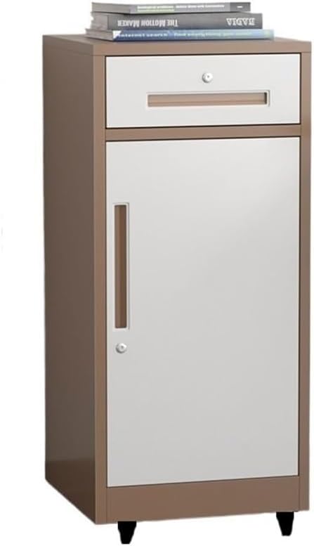 File Cabinets File Filing CabinetSteel Drawer CabinetOffice Multifunctional Storage CabinetUnder Desk with Locking Cabinet File Storage Cabinets(Brown)